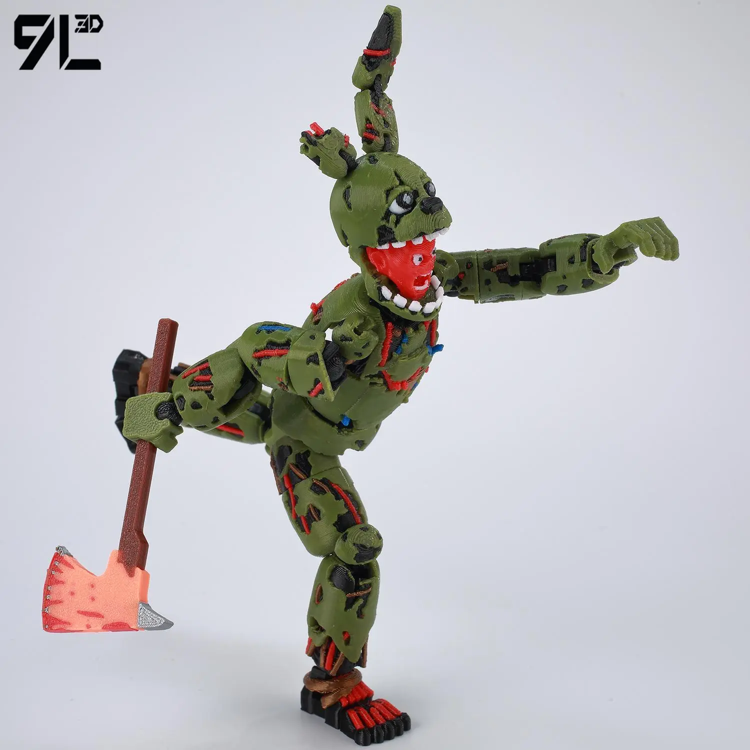 9L3D Printed FNAF Freddy Fazbear's Pizza Springtrap Toys Action Figures Anime Model Lucky13 Dummy13 Titan13 Ornaments Gifts