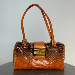 Pre-owned python Mini Bags Rare Vintage Fendi Bento Box