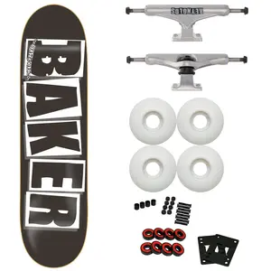 Baker Complete Logo Black 8.0" with Independent Reynolds Hollow Trucks, 52mm 95A Wheels