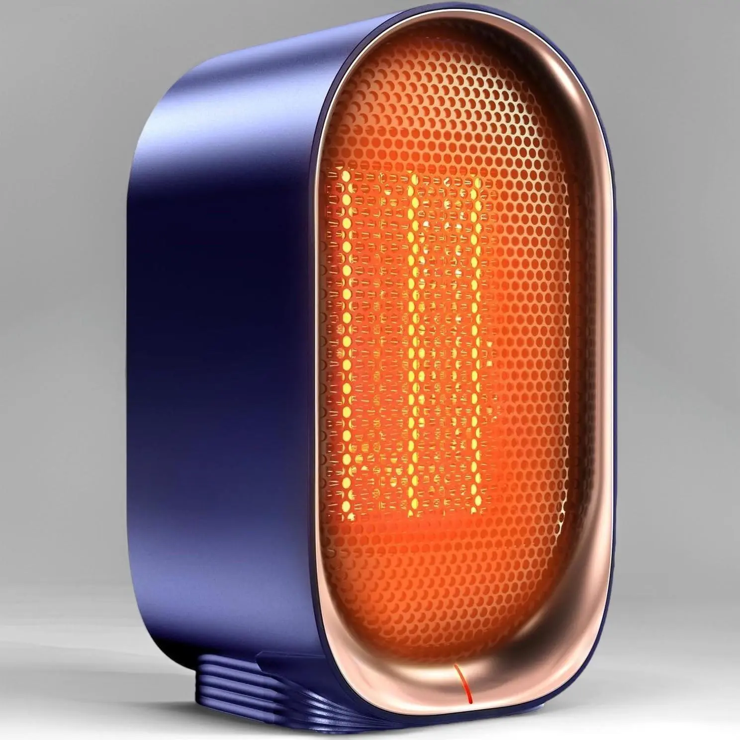 P-P Corded PTC Ceramic Mini Space Heater - 1000W/700W (700W & Above), Rapid Heat, Dual Protection, Compact, Portable, Tilt Shut-Off - Ideal for Home, Office (Black, 200 Sq Ft)