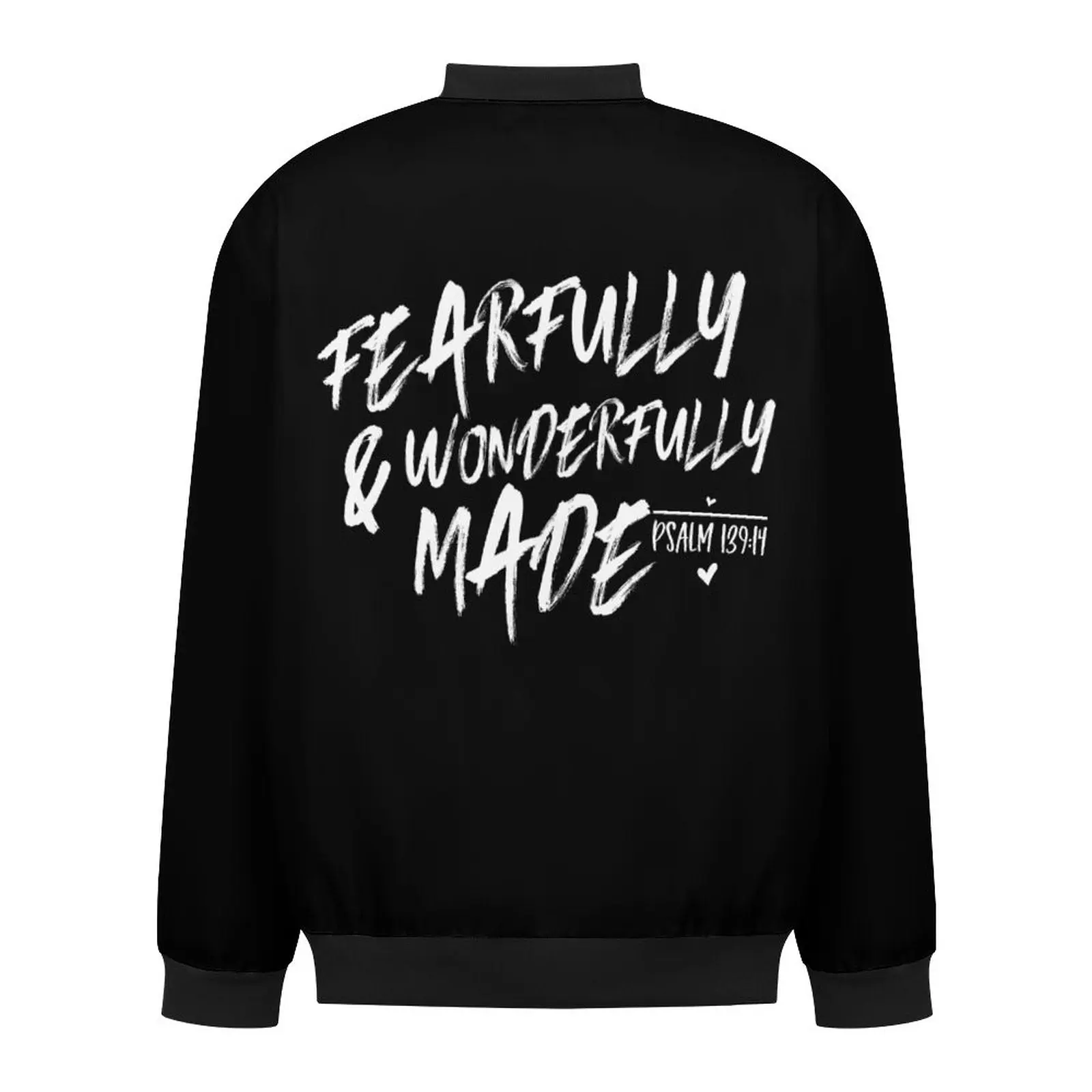 Fearfully And Wonderfully Made Men's Christian Zipper Bomber Jacket
