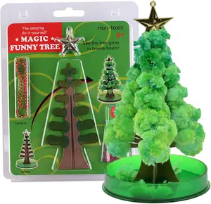 Magic Christmas Cherry Blossom Paper Tree - Crystal Tree Growing Kit for Kids & Teens - DIY Science Kit - Educational Christmas Magic Tree - Grow Your Own Crystal Garden