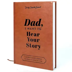 Dad, I Want to Hear Your Story Elegant Heirloom Edition Memory Journal - Great Gift for Your Fatherv