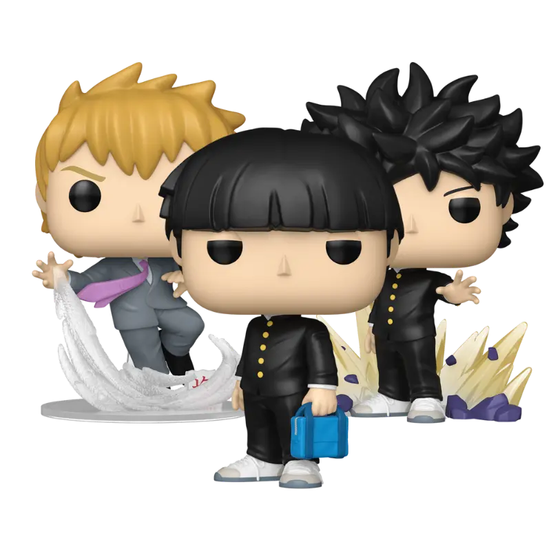 Funko Pop! Mob Psycho 100 – Mob #2406, Mob #2406 Chase & Arataka Reigen #2407 (Set)