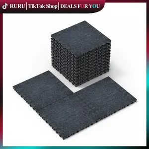 36PCS Interlocking Carpet Tiles, 12"x12" Interlocking Decking Tile Indoor Use, Easy to install, Squares Patio Flooring Pavers for Room Balcony Porch Playroom
