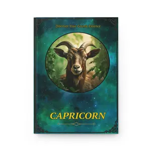 Capricorn Cosmic Journal, Personalized Zodiac Journal, Unique Custom Designed Journal, Astrology Gift, Gift For Women, Capricorn Gift, Special Edition, Hardcover Journal