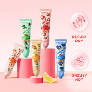 5-Pack Fruit Scented Ice Cream Hand Cream- Nourishing & Moisturizing, Enriched with Shea Butter & Glycerin- Soothes Dry & Cracked Skin-Gentle & Non-Irritating- Suitable for All Ages-Vegan