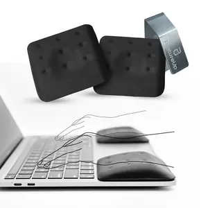 PostureUp WavePads Two Pack Non-Slip Wrist Rests for Laptop and Keyboard Ergonomic Memory Foam Laptop Wrist Pads for Wrist Pain & Carpal Tunnel Relief, Memory Foam Wrist Support Pads