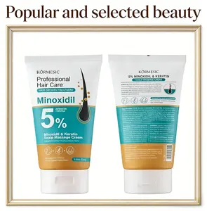 Kormesic 5% Minoxidil & Keratin Scalp Massage Cream for Hair Growth Treatment Men Women Nano Foam Essence Fast Regrowth Prevent Loss