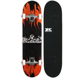 Krown Rookie Complete Red/Black Flame 7.5"