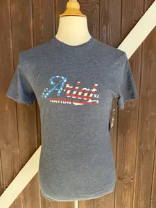 ARIAT-  Men Blue Flag T-shirt