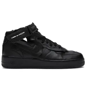 Nike Men's Air Force 1 Mid Comme des Garcons Black, from StockX
