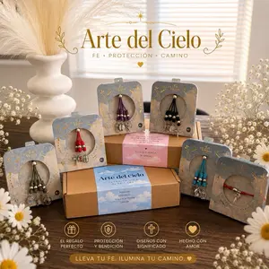 5-Piece Catholic Pendant Gift Box – Virgin Mary, St. Michael, Guadalupe, St. Jude & St. Benedict | Faith Set