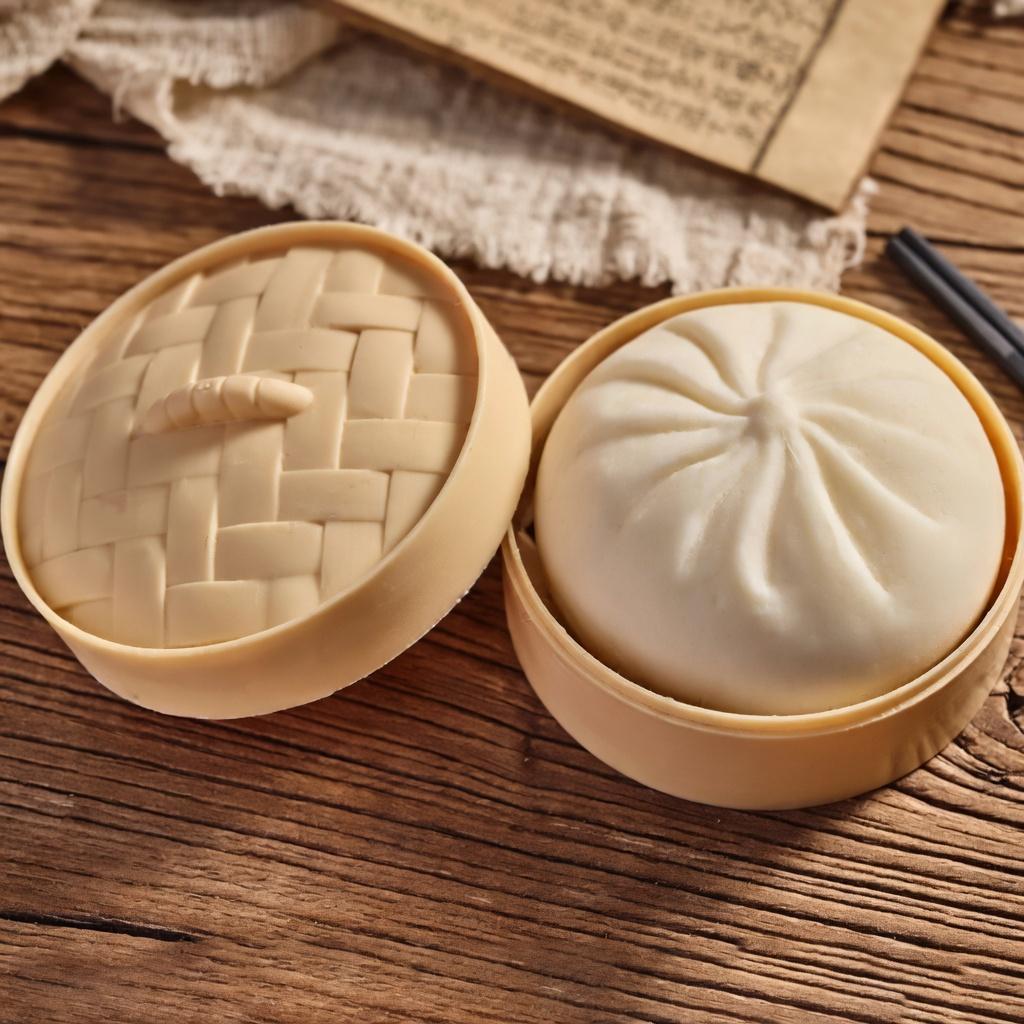 Stress Toys 1PC Dumpling Stress Balls Fidget Sensory Toy,Squeeze Dough Ball Stress Relief Hand Toy,Stress Relief Fidgeting,Bun With Food Steamer Squishy Toys Glitter