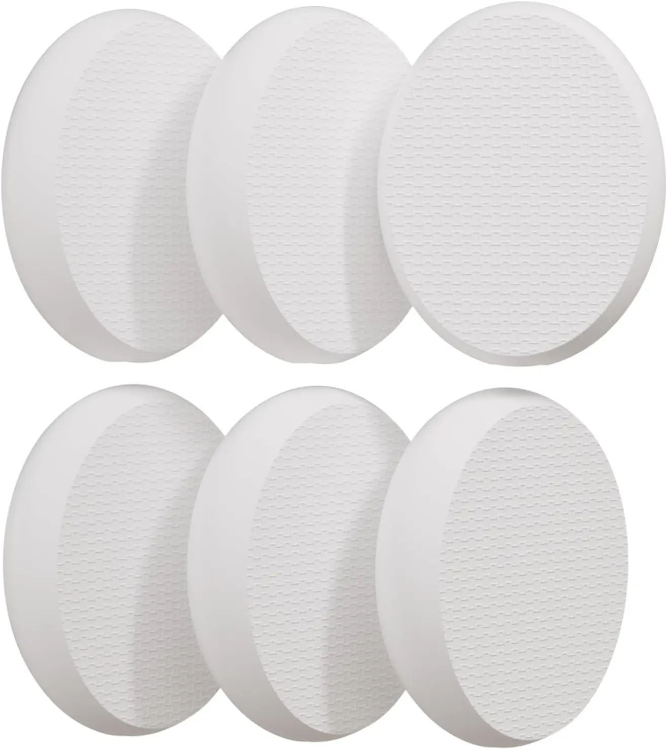 AmazerBath Lotion Applicator Replacement Pads, 6 Pack of Reusable Textured Foam Refills for a Soothing Application, Universal Fit (Pads Only), Sustainable Use, Soap, Accessories, Personal, Creams/Sunscreens, Gentle Foam, Mess-Free, Reusability, Texture Gr
