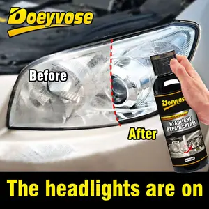 Doeyvose Car Headlight Restoration Liquid, Enhances Crystal Clear Coating, Removes Oxidation & Scratches, Auto Care Essential, Headlight Polishing Agent