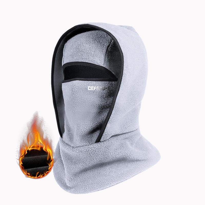 Outdoor winter warm hat neckband integrated cycling mask sports ski head cover neck windproof cold