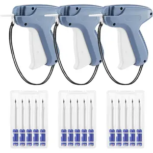3 Pieces Clothes Tagging Applicator Garment Tag Attacher Label Tagging Machine with 15 Pieces Needles for Store Consignment Yard Sale(Blue)