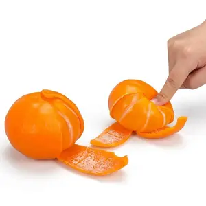 Soft Scented Orange Squishy Stress Relief Toy, Realistic Fruit Squeeze Ball for Anxiety and Focus, Slow Rising Simulation Fidget Toy for Kids and Adults, Cute Novelty Gift for Relaxation and Fun