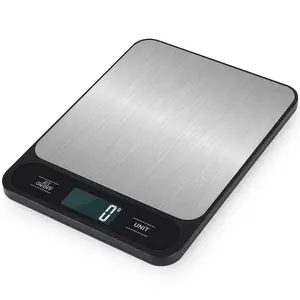 Food Scale, 10kg/22lb Digital Kitchen Scale Weight Grams and Ounces for Baking Cooking Coffee Package Postage, LCD Display, Easy Clean Stainless Steel