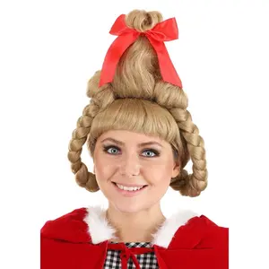 Women's Deluxe Dr. Seuss Cindy Lou Who Wig