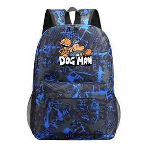 Dog Man Tactical Camo Backpack, Cool Anime Gaming Daypack for School and Travel, Lightweight and Durable for Daily Gear