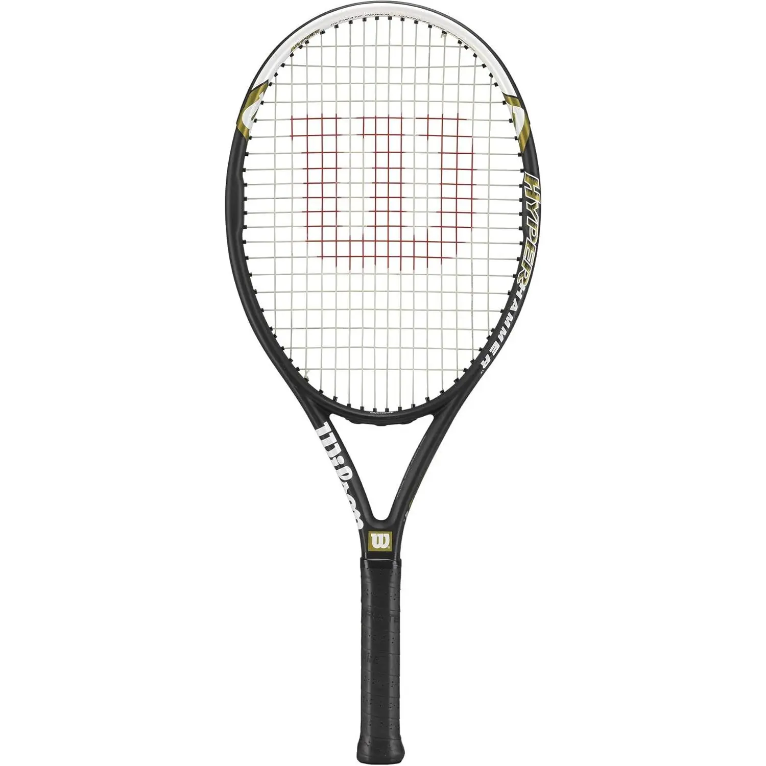 Wilson Hyper Hammer 5.3 Tennis Racket for Adults, Pre-Strung with Carbon Fiber Graphite, Oversized Head for a Larger Sweet Spot and Power on Short Swing Play