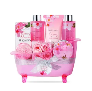 Cherry Blossom & Jasmine Spa Kit Bathtub Set Shower Set Body Care Bundles Mother's Day Gift For Mom Pamper Your Mother