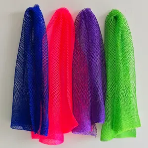 2PCS African Net Sponge , Gentle Cleansing African Exfoliating Net Sponge Shower Loofah Sponge for All Skin Types, Back Scrubber for Shower Body Scrubber