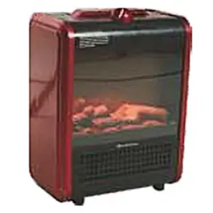 Optimus  Electric Flame Effect Mini Fireplace Heater