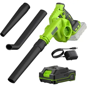 Leaf Blower Cordless with  and Charger, 20V Electric Cordless Blower 120MPH Small Leaf Blower, Lightweight  Blower Yard Tools Grass Blowers for Lawn Care Patio Backyard Leaves and Dust
