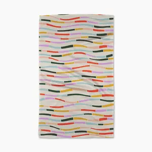 Geometry Tea Towel - Colorful Currents