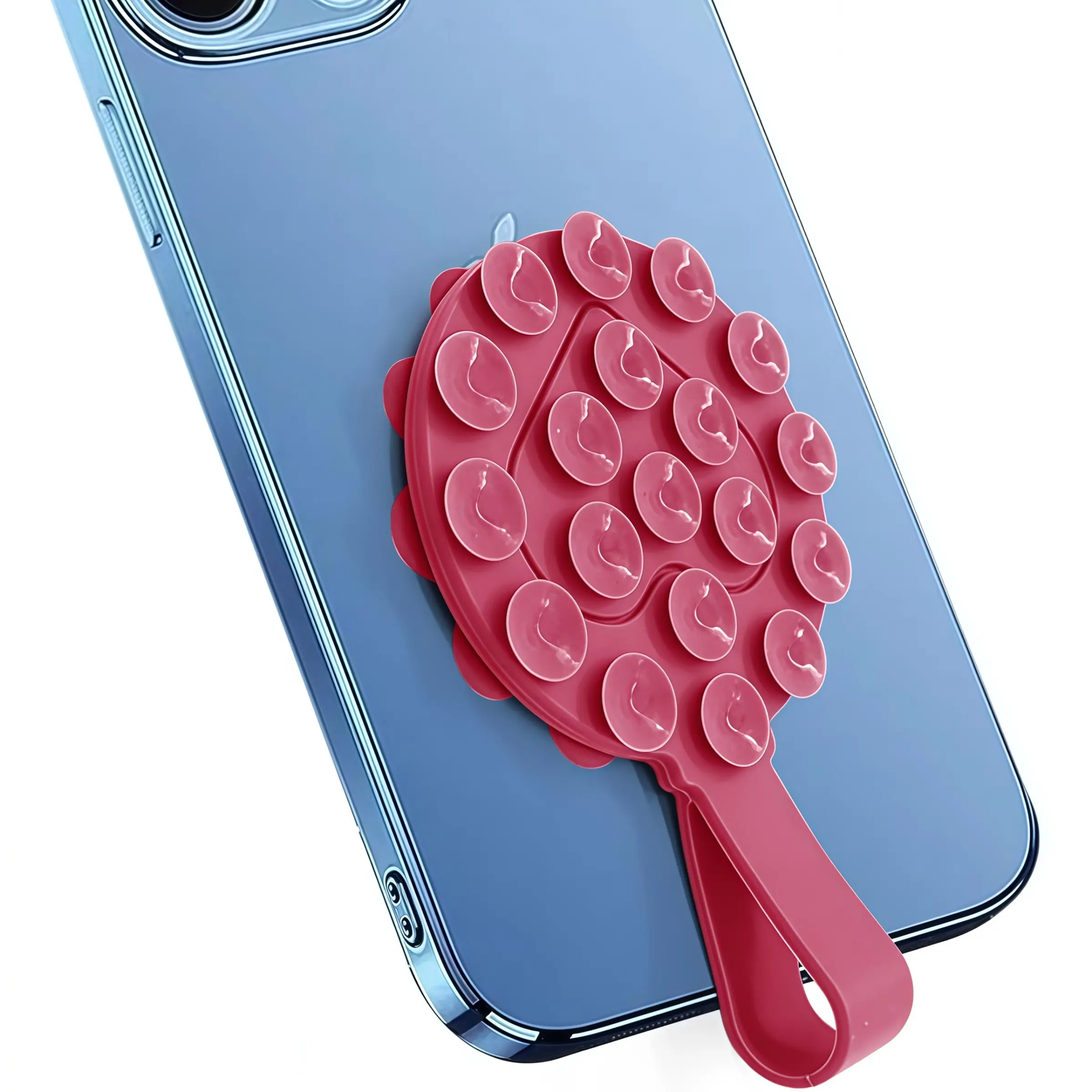 Strong grip, heart pattern, silicone double-sided suction cup pad with heart-shaped pattern, 19-particle love design adhesive pad, multi-functional travel phone fixed bracket, Smartphone Mount, Stand, Cell Phone Holders, Cellphone, Accessories, Durable