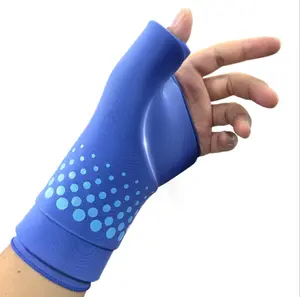 "Sooshoom Blue Wrist & Thumb Ice Pack Wrap,  Reusable Gel Cold Warm Compress for Hand,  Wrist & Thumb Comfort, Typing Breaks, Sports Cooling, M/L Sizes"