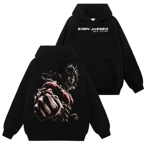[Shinobi Shop] Eren Yeager - Attack On Titan #43 Hoodie T-Shirt Sweatshirt, Retro Vintage Unisex Graphic 90s Cotton, Gift For Wibu, Anime Manga Y2K Streetwear