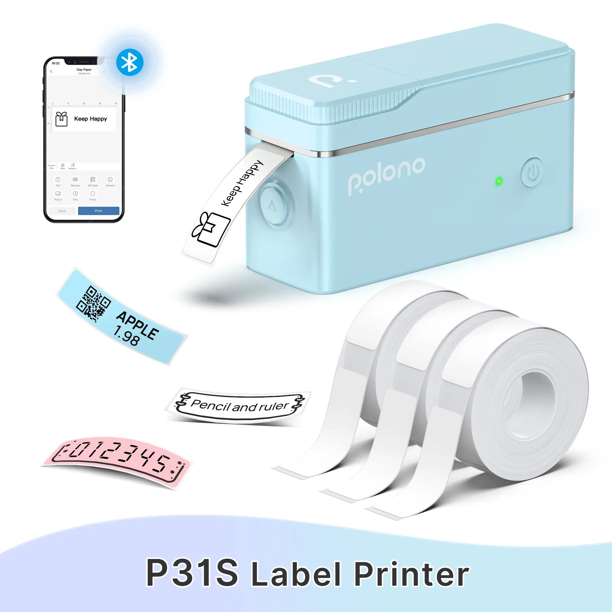 Blue Printer+ 3 Roll