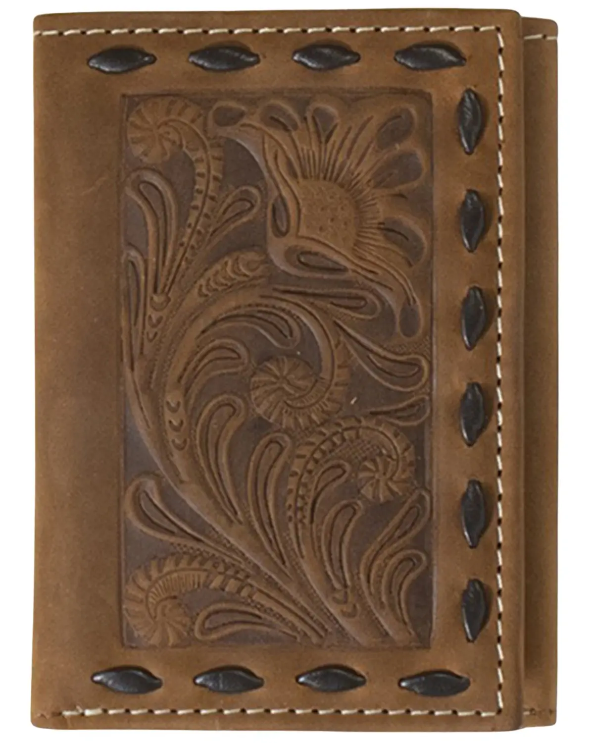 Nocona Women's Women'S Tri-Fold Floral Embossed Wallet - N5415402