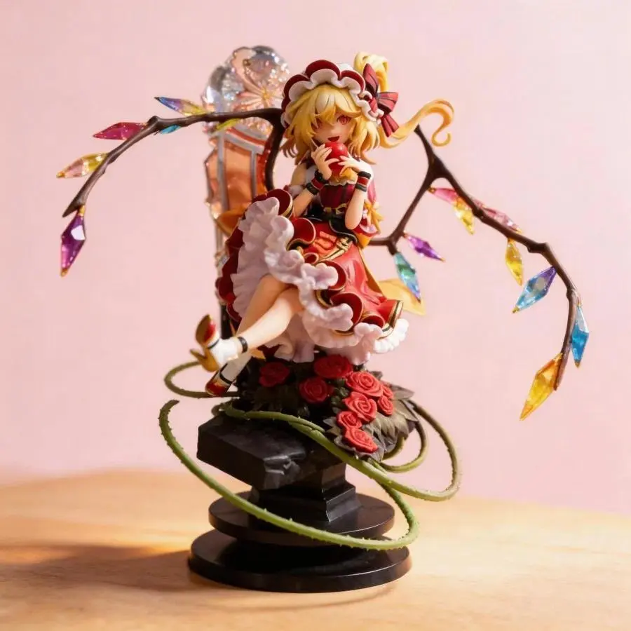 Anime Touhou Project Flandre Scarlet Figure 22cm Collectible Model Toy for Fans Decoration