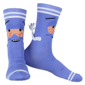South Park Towelie Character with 3D Arms Adult Mid-Calf Crew Socks 1 Pair Fits Shoe Size 8-12
