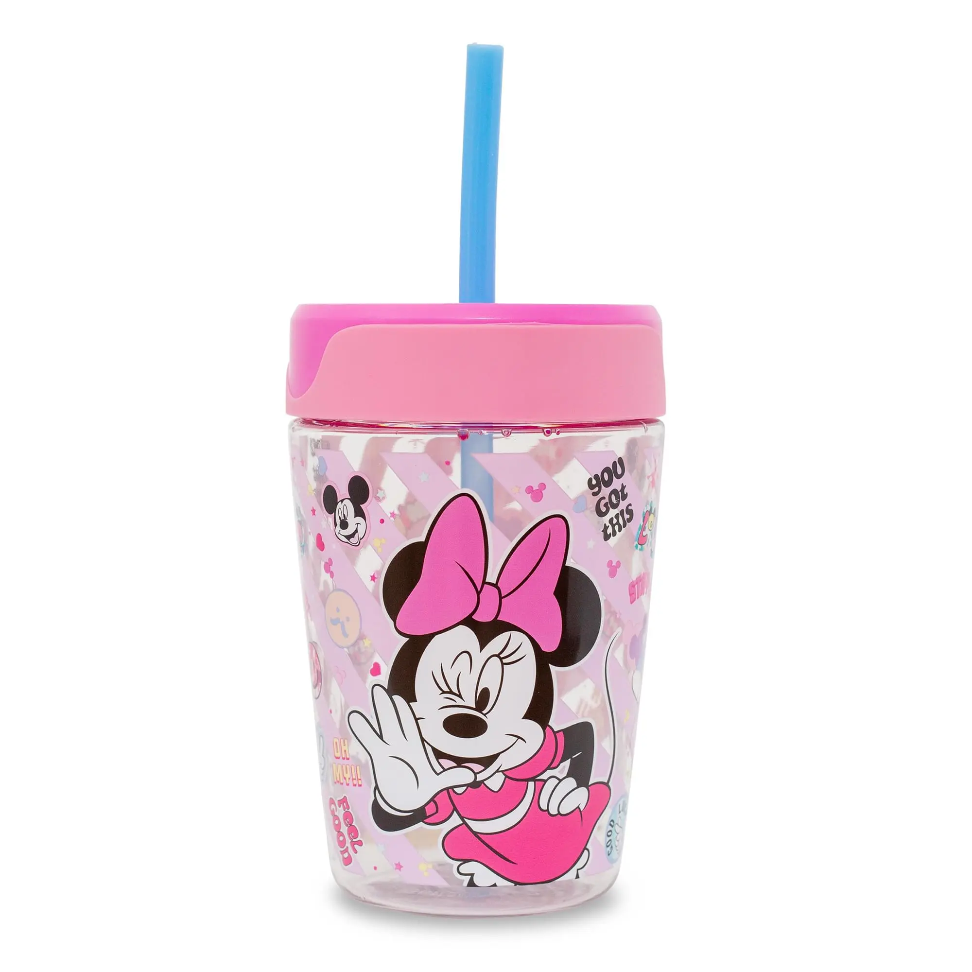 Disney Minnie Mouse Kids Spill-Proof Tumbler With Straw | Holds 18 Ounces Disney Minnie Mouse Kids Spill-Proof Tumbler With Straw | Holds 18 Ounces