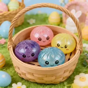 Dumpling Squishy Mystery Box – NOT ALL Glitter, Random Styles Surprise, Colorful Soft Squeeze Stress Balls Fidget Sensory Toy, Decompression Gift for Kids Adults