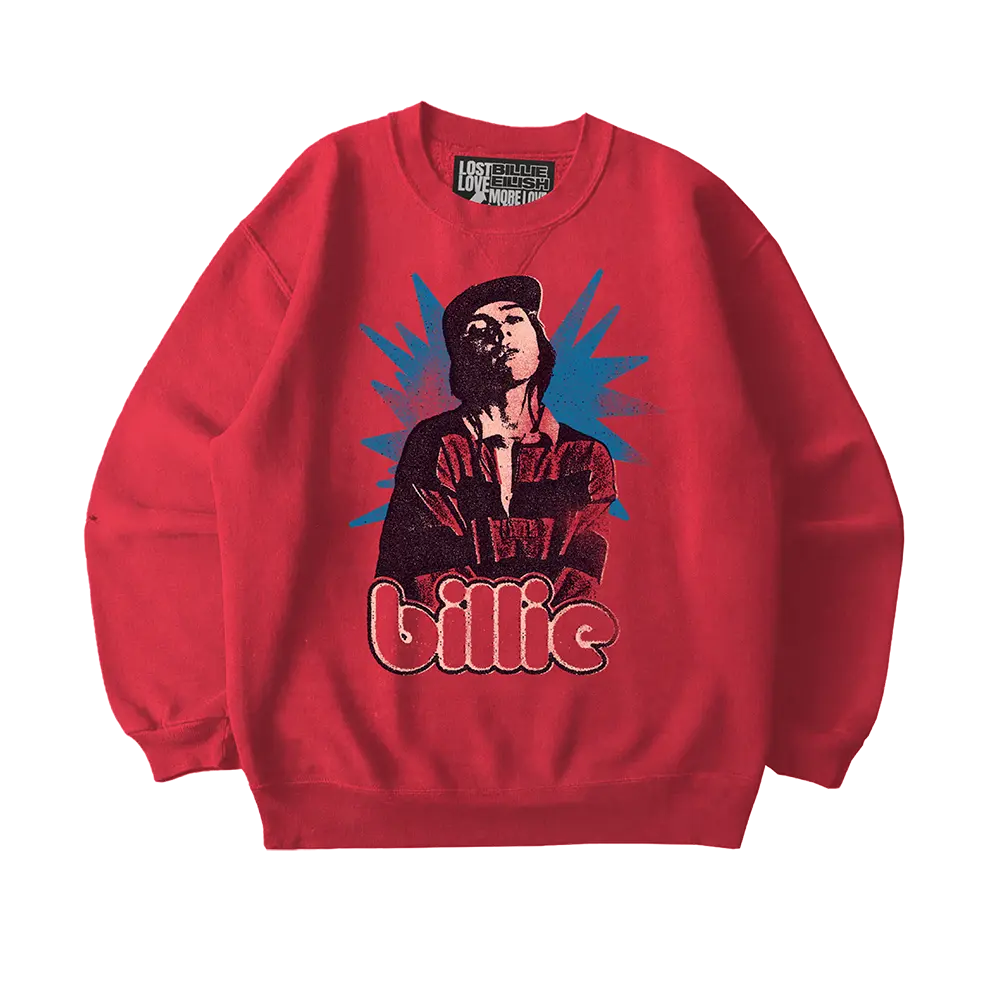 Billie x Lost Love Red Crewneck