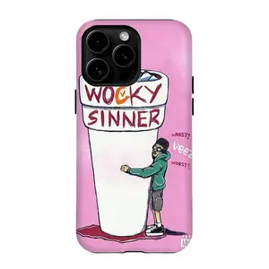 Hip-Hop Art Style "Veeze Wocky Sinner" Graphic Film Phone Case — Durable & Sturdy Design — Compatible with iPhone 17, 16, 15, 14, 13 — Unisex Gift for Fans — Mobile Accessory