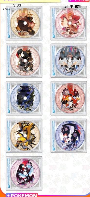 Phantom CD Acrylic Pokemon CCG - 1 Case & CD Per Box
