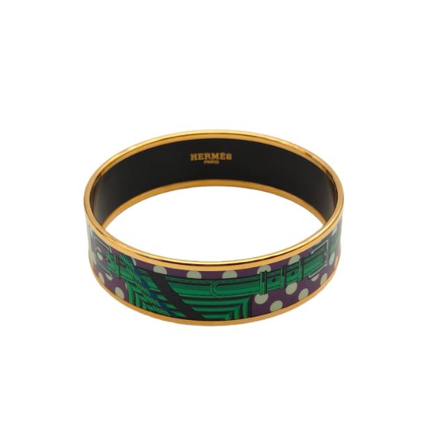 Pre-owned 【DIZ】Alloy Bracelet Wide Enamel