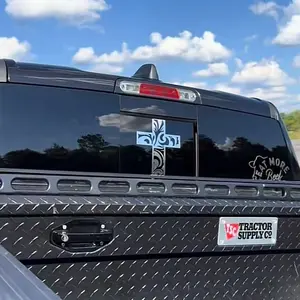 Cross Decal Tooled or Regular for Trucks Cars and More - Stylish Design Options Available