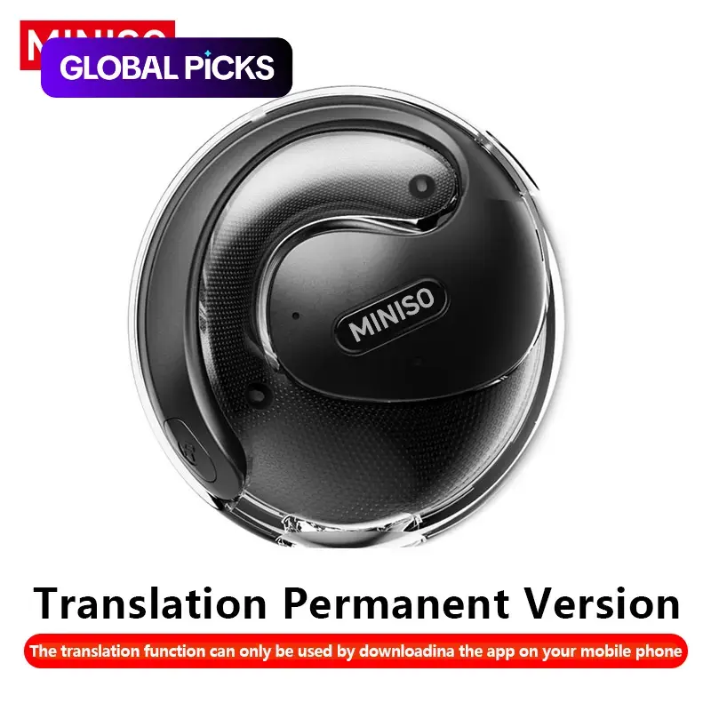 MINISO X15 Pro Wireless Translation Earbuds, BT 5.4 OWS Waterproof Sports Earphones, Supports Translation in 135 Languages, Music and Call Wireless Noise Cancelling Noise-Reduction Noise Cancellation Headphones Lightweight Headset #GLOBAL PICKS