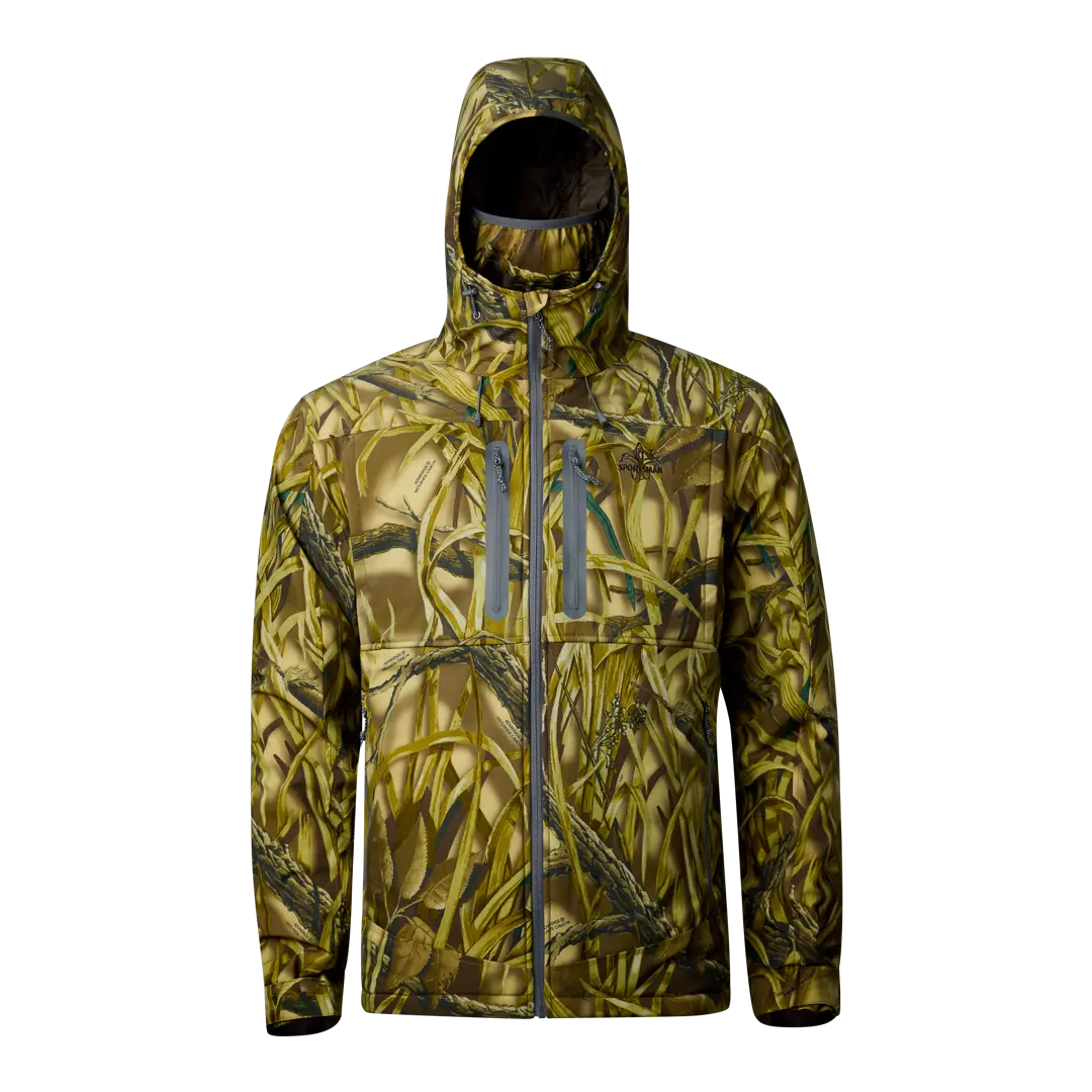 DayBreak Insulated Hunting Jacket - Moth-Inspired Design, Hooded, Zippered Closure, Water-Resistant, Ideal for Outdoor Hunting
