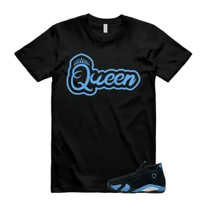 14 University Blue Unisex Shirt, 14 Black University Blue 2026 Matching Sneaker Shirt, University Blue 14s Outfit, Classic Fit, 100% Cotton, Full Size S-5XL
