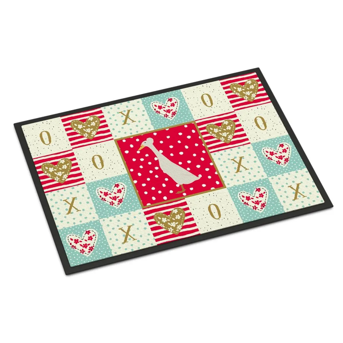 212 MAIN Carolines Treasures 18x27 in. Bali Duck Love Decorative Rug Mat, Indoor-Outdoor Use, Washable Carpet